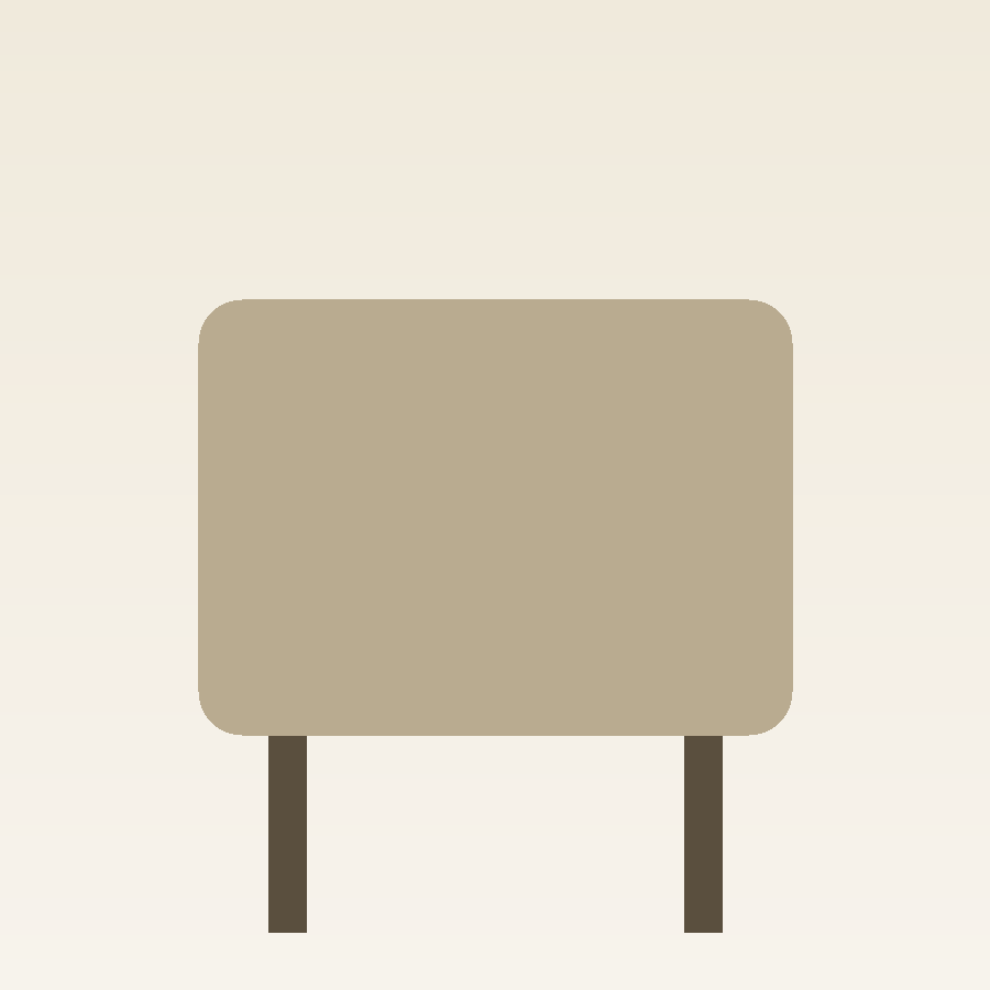 Mesa infantil de madera natural con patas torneadas